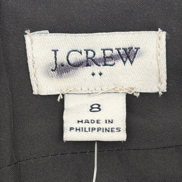 J Crew Factory Faux-leather A-line mini skirt in black size 0 NWT BC893 - Picture 6 of 11